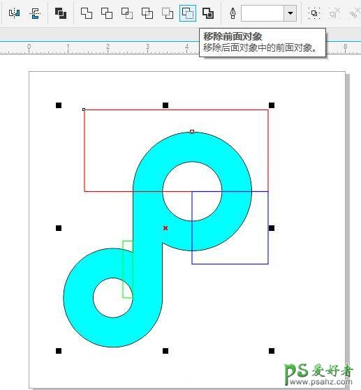 CorelDRAW绘制扁平化风格抖音APP图标，cdr制作抖音LOGO图标。