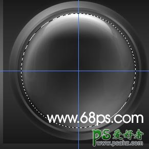 PS按扭制作教程：设计可爱的黑白圆型水晶按扭教程实例