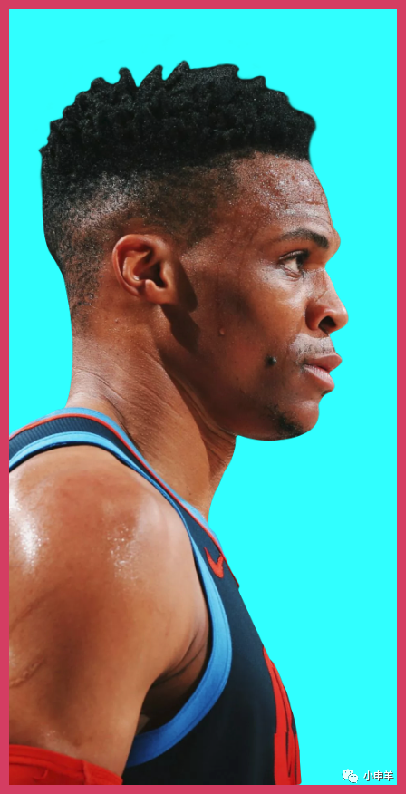 PS人物抠图教程：给NBA球星威斯布鲁克球场上的特写照快速抠图