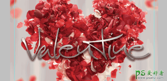 PS图片合成教程：创意打造浪漫温馨的情人节玫瑰花海报图片
