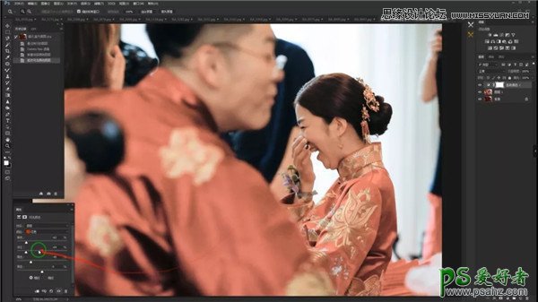 PS婚礼摄影后期教程：和大师学习一下怎样快速修复曝光不足的婚片