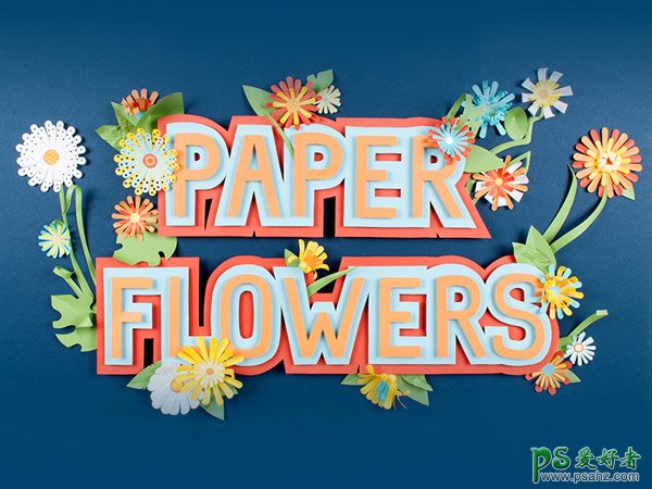 漂亮的花卉艺术字设计,花卉装饰艺术字体设计欣赏。