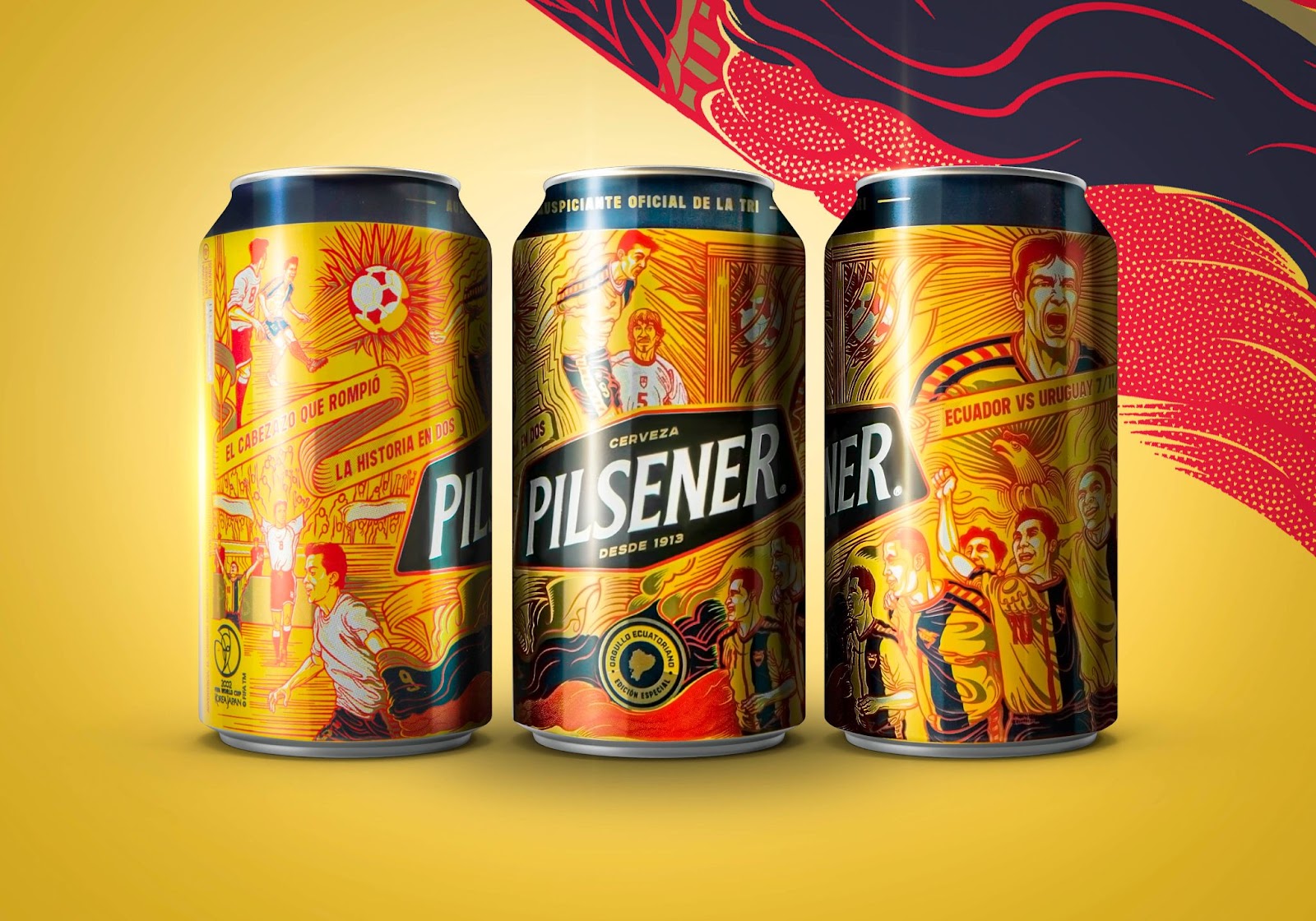 足球世界杯啤酒品牌包装设计作品,设计精美的啤酒包装设计。