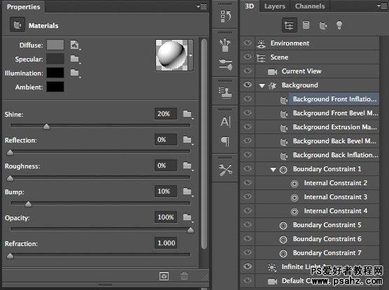 Photoshop CS6 制作3D字母特效教程实例