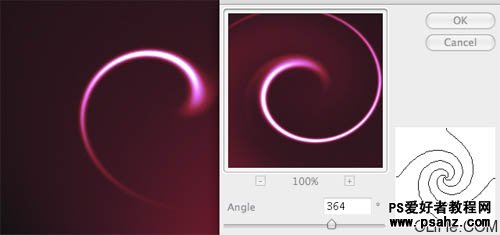 photoshop滤镜特效设计漂亮的高光漩涡图像实例教程