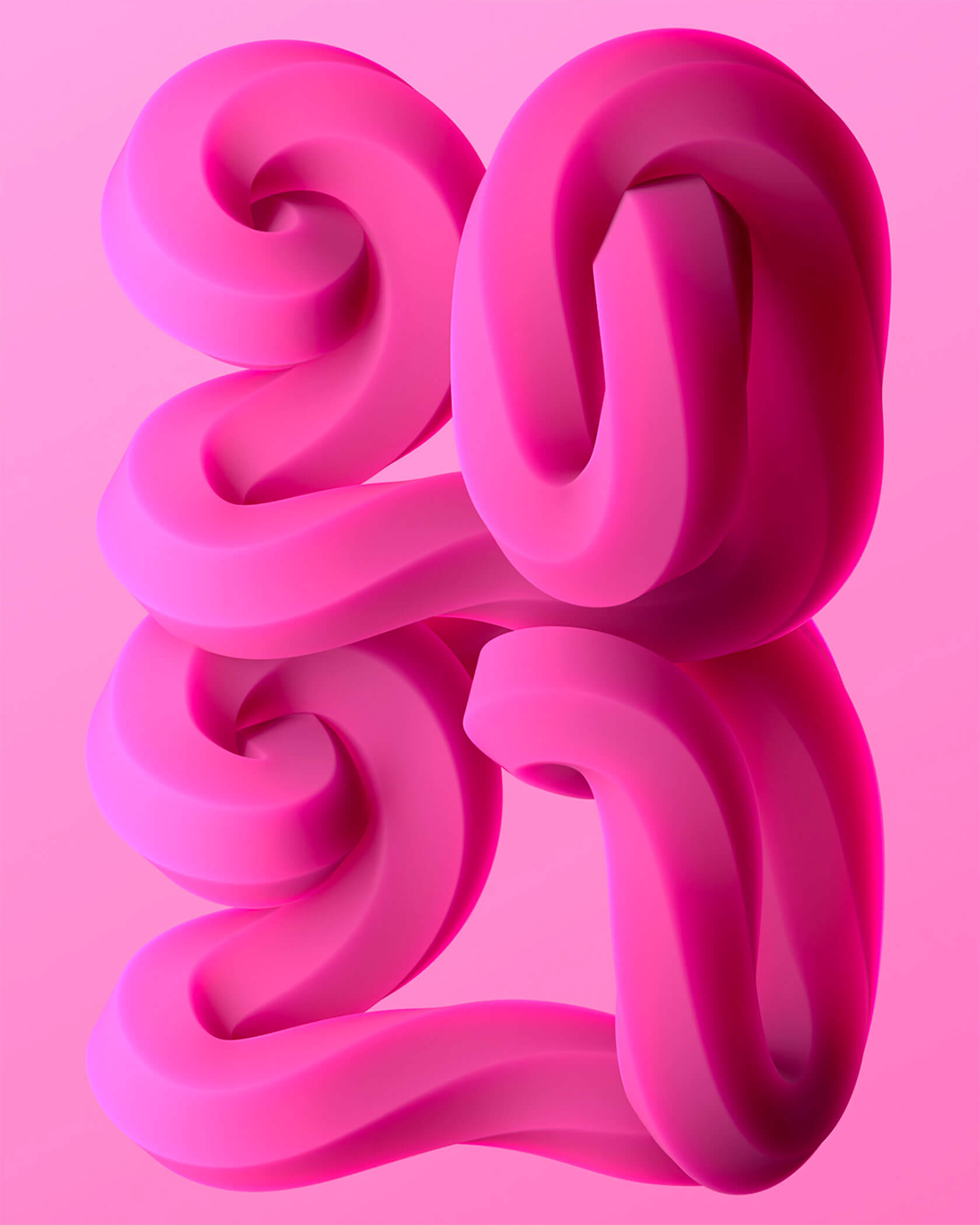 使用扭曲和旋转的3D形状设计充满活力的3D字效,创意的3D字体设计