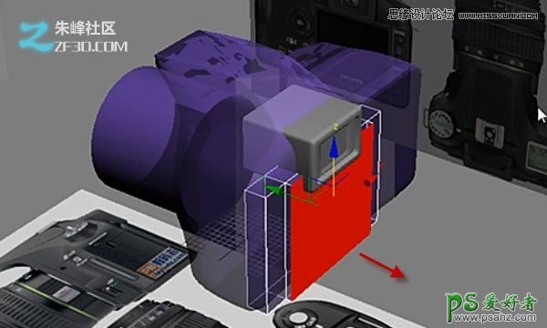 3dsmax模型制作教程：学习手工打造逼真的数码单反照相机模型