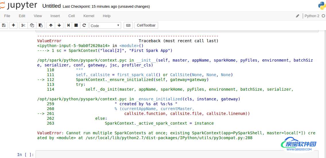 spark-python-error-scstop