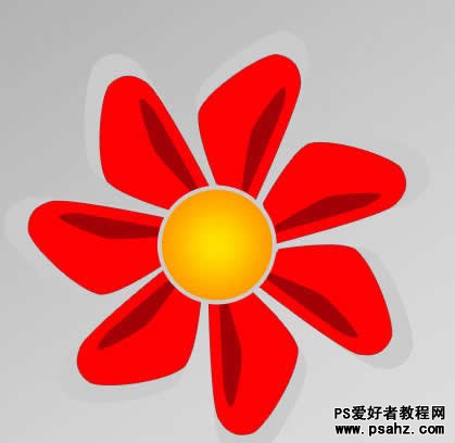 photoshop设计一朵抽象效果的红花