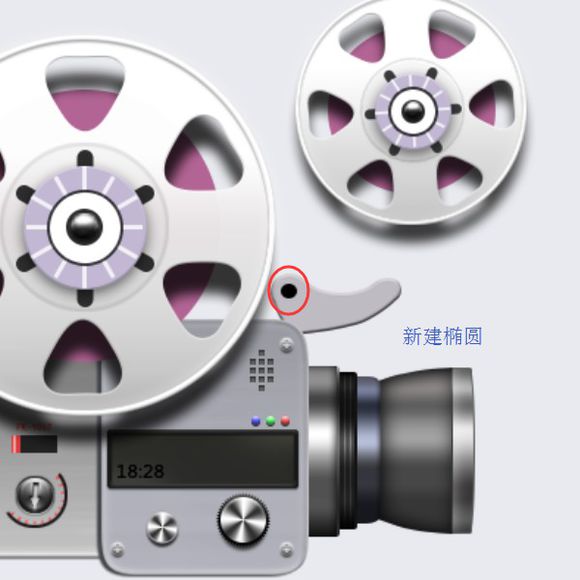 Photoshop鼠绘一部播映机素材图,播影机,放映机图片。