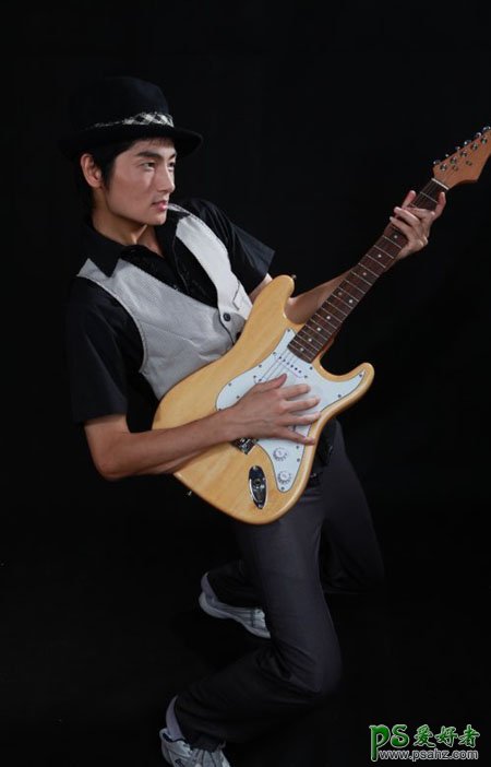 photoshop打造高清吉他手图片效果