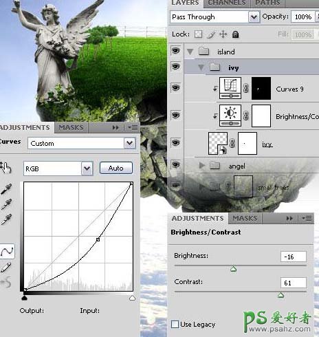 PS合成教程：创意合成飘浮在空中的梦幻小岛