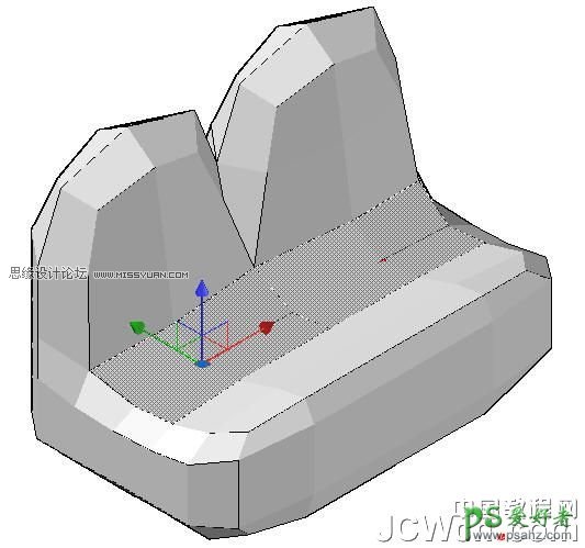 AutoCAD实例教程：运用长方体网格建模功能制作双人和多人沙发。