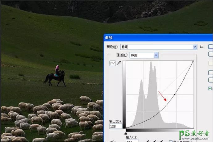 PS照片美化教程：制作光影气氛浓厚的草原风景照，草原风光大片。