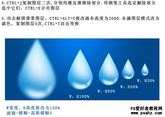 GIF图片制作教程：利用PS制作可爱的雨滴下落卡通GIF动画