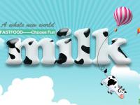 立体质感风格的牛奶艺术字体 Photoshop制作清爽的牛奶字效