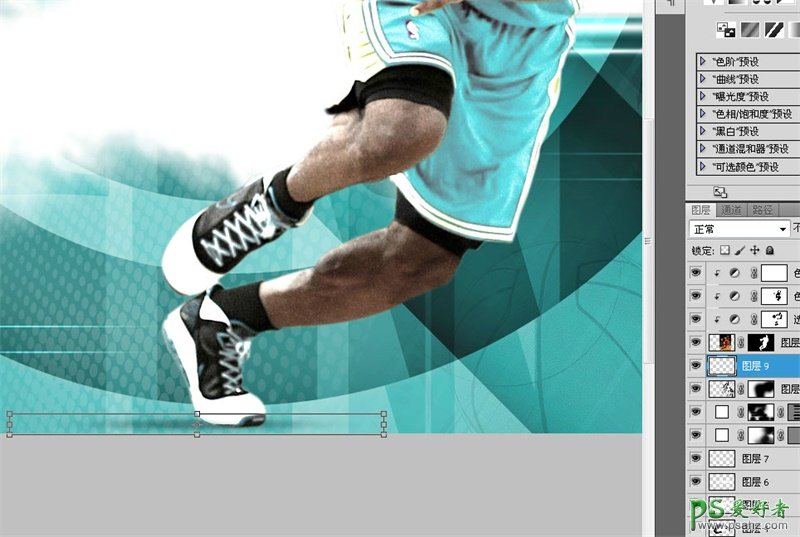 Photoshop手绘一张霸气十足的NBA篮球巨星詹姆斯写真海报