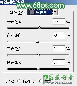 PS后期调色教程：给草地上清纯的少女艺术照调出柔和的小清新黄绿