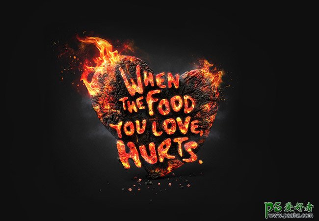 Gaviscon趣味创意的食物平面广告设计作品，食物大战创意广告设计