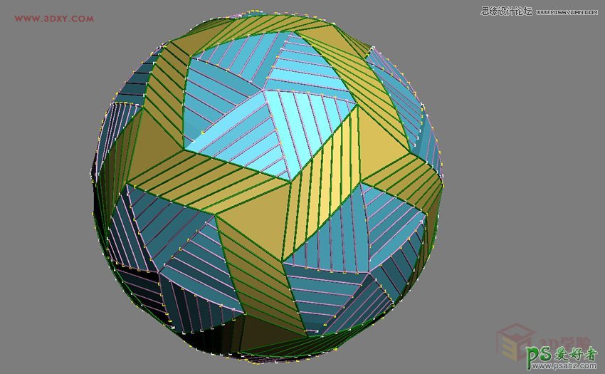 3DMAX制作漂亮的三维立体彩球模型