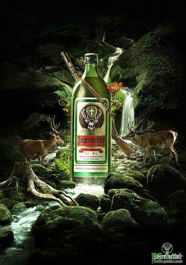 设计精美的酒类产品宣传海报，漂亮的酒类产品平面广告设计作品。