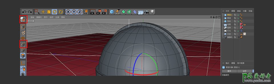 C4D建模教程：学习制作可爱的小乌龟模型，戴眼镜的小乌龟模型。