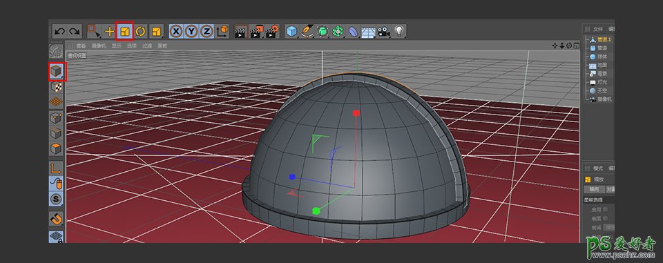 C4D建模教程：学习制作可爱的小乌龟模型，戴眼镜的小乌龟模型。