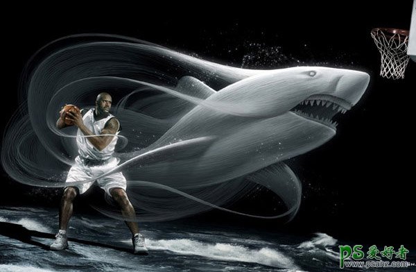 NBA篮球球星创意海报设计，NBA超级巨星的另类合成海报效果图。