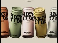 欣赏复古风格的High Tide饮料品牌设计,复古风格饮料包装设计
