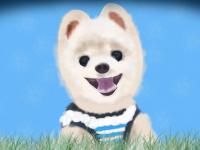 绘制可爱的小狗图片 PS手绘动物教程 绘画小狗插画