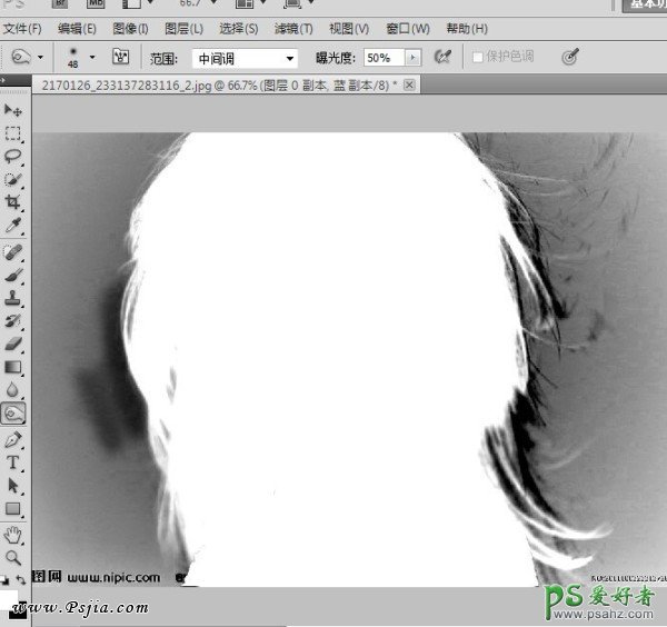 巧用Photoshop通道抠出MM图片精细的头发丝，ps抠发丝教程
