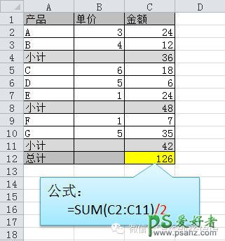 求和公式-Excel软件常用求和公式大全