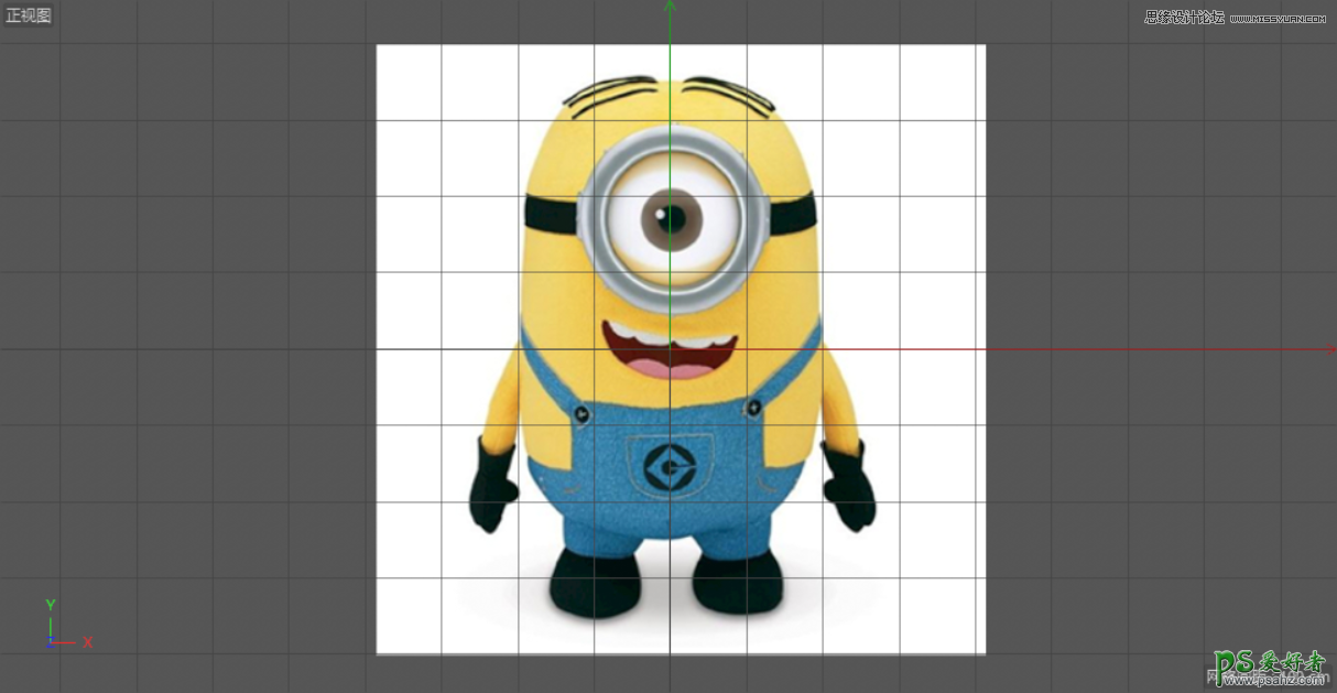 C4D模型制作教程：手工打造可爱呆萌的小黄人模型图片