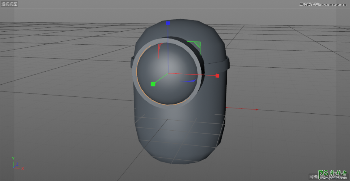 C4D模型制作教程：手工打造可爱呆萌的小黄人模型图片