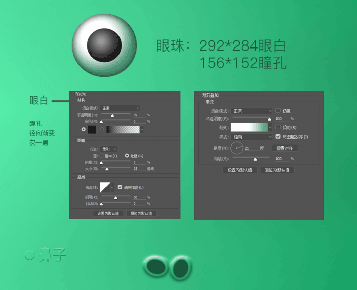 Photoshop鼠绘搞怪的卡通表情图,个性搞层的表情包制作。