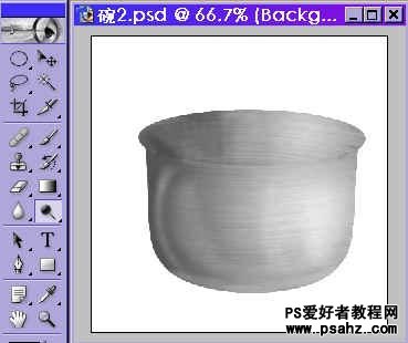 PS滤镜特效制作实例：设计一个不锈钢小铝锅效果图
