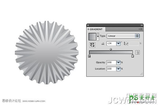 Illustrator CS4使用基本形状，渐变和效果手绘葡萄酒瓶盖矢量图