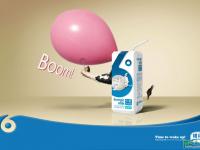 创意牛奶饮料广告设计效果图 创意幽默风格的牛奶广告设计作品