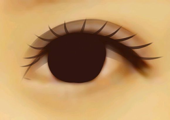 讲解ps眼睛转手绘的画法,手绘眼睛技巧教程,绘画眼睛的过程。