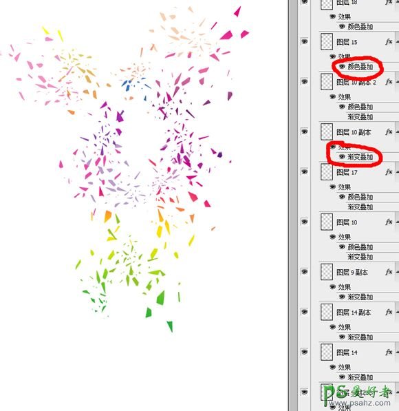 Photoshop设计色彩缤纷的彩色块人物艺术图像 抽象人像碎片效果