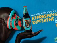 非洲个性啤酒宣传海报 非洲特色Guinness啤酒创意视觉设计作品
