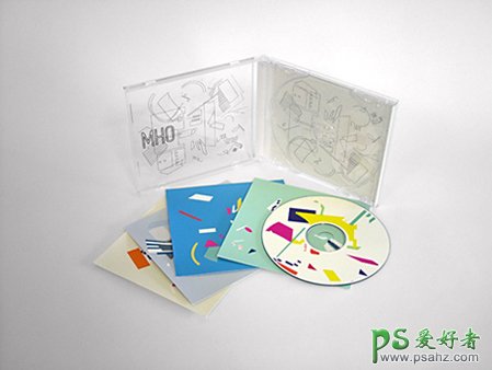 欣赏一组CD全套的包装设计，一张CD光盘的全套设计欣赏