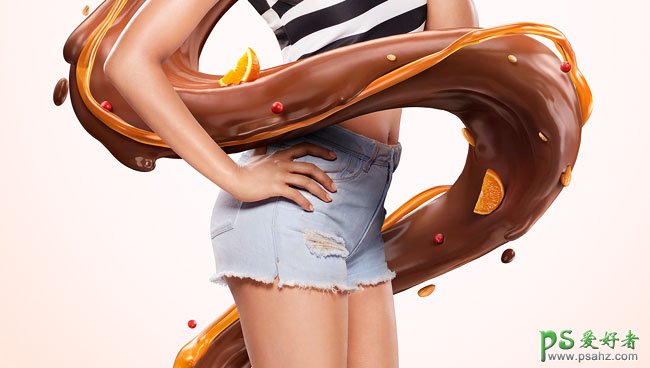 平面设计师Mahesh Patel以欧美美女为主题的巧克力品牌视觉合成