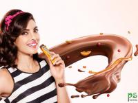 平面设计师Mahesh Patel以欧美美女为主题的巧克力品牌视觉合成