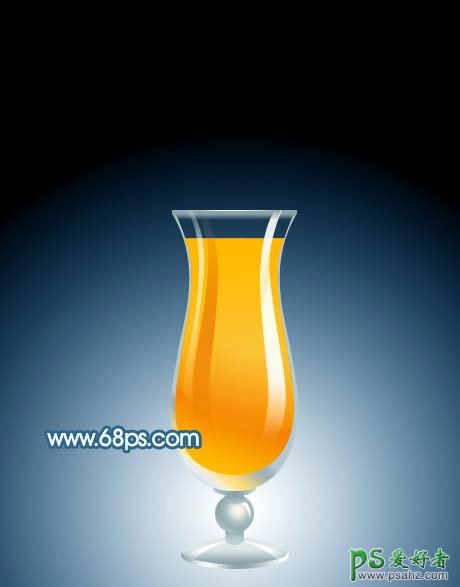 PS实例教程：轻松制作一杯鲜美的橙汁-果汁制作教程