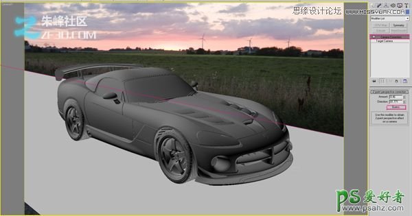 3DMAX汽车模型制作教程：手工打造炫酷的红色跑车-超级跑车模型