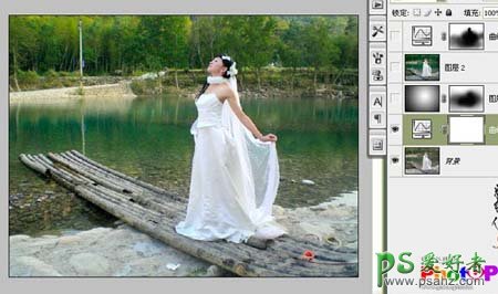 photoshop给美女婚片调出有内涵韵味十足的效果