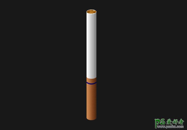 PS鼠绘实例教程：绘制一根逼真的香烟，PS香烟制作教程，香烟设计