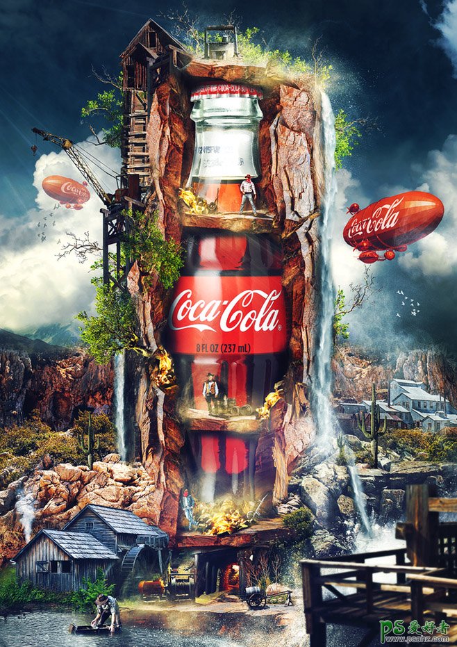创意十足的可口可乐Coca宣传广告，Cola个性宣传海报作品欣赏。