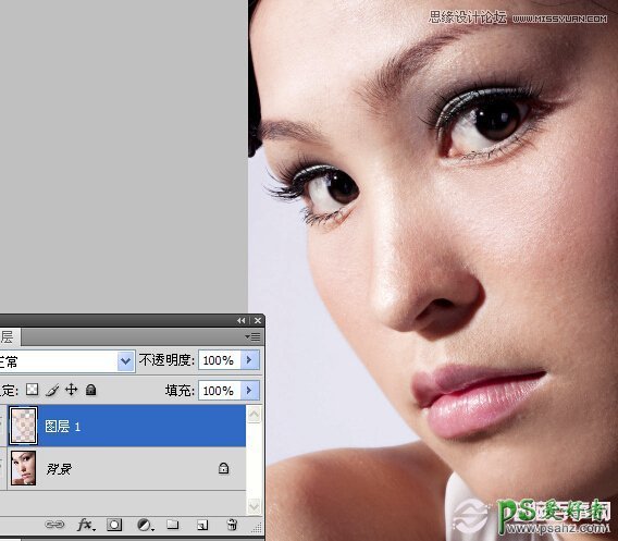 photoshop美女磨皮教程：利用通道快速给美女脸部细节磨皮美容